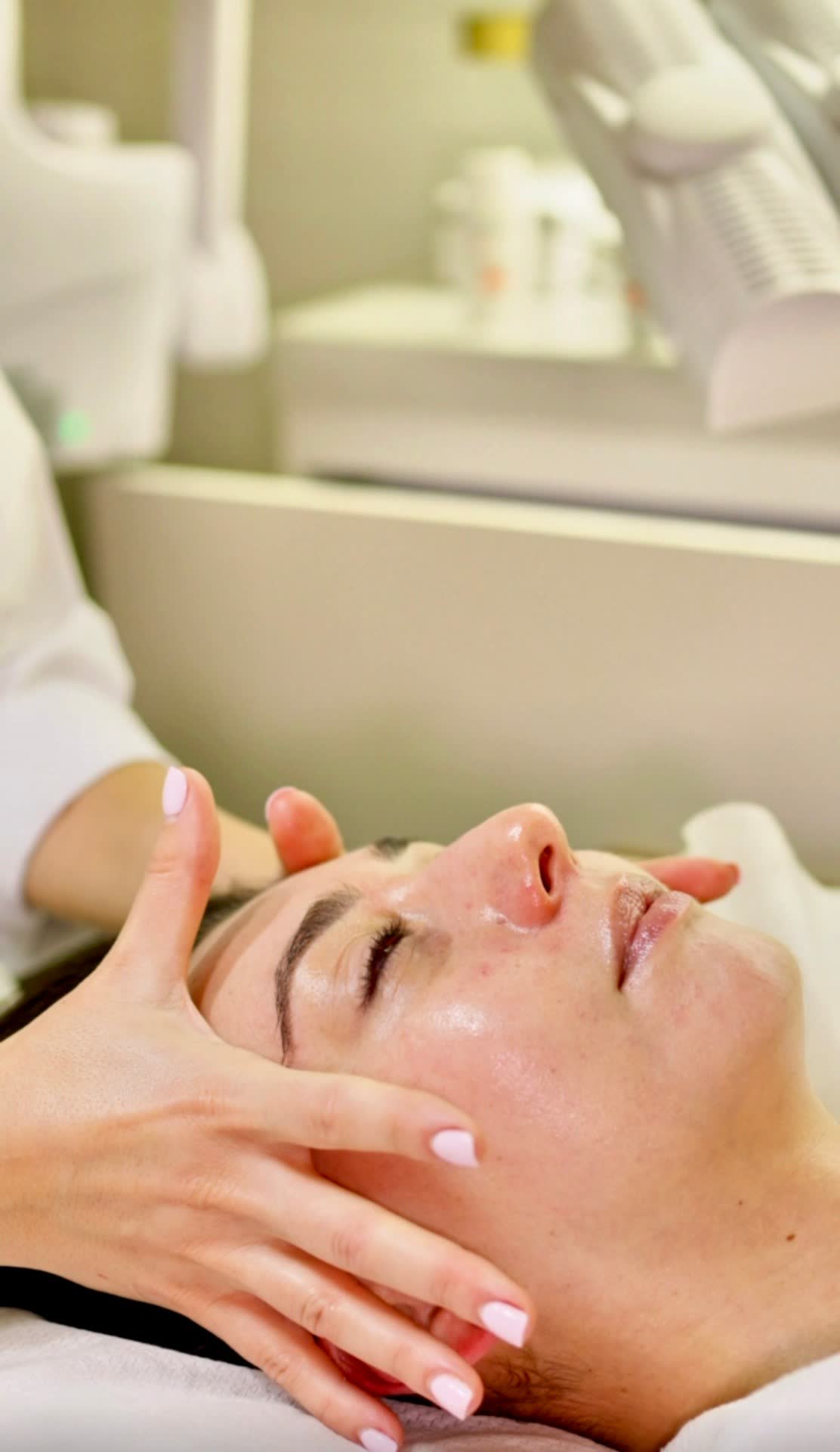 Custom-blended serums and masks prepared for a bespoke facial
