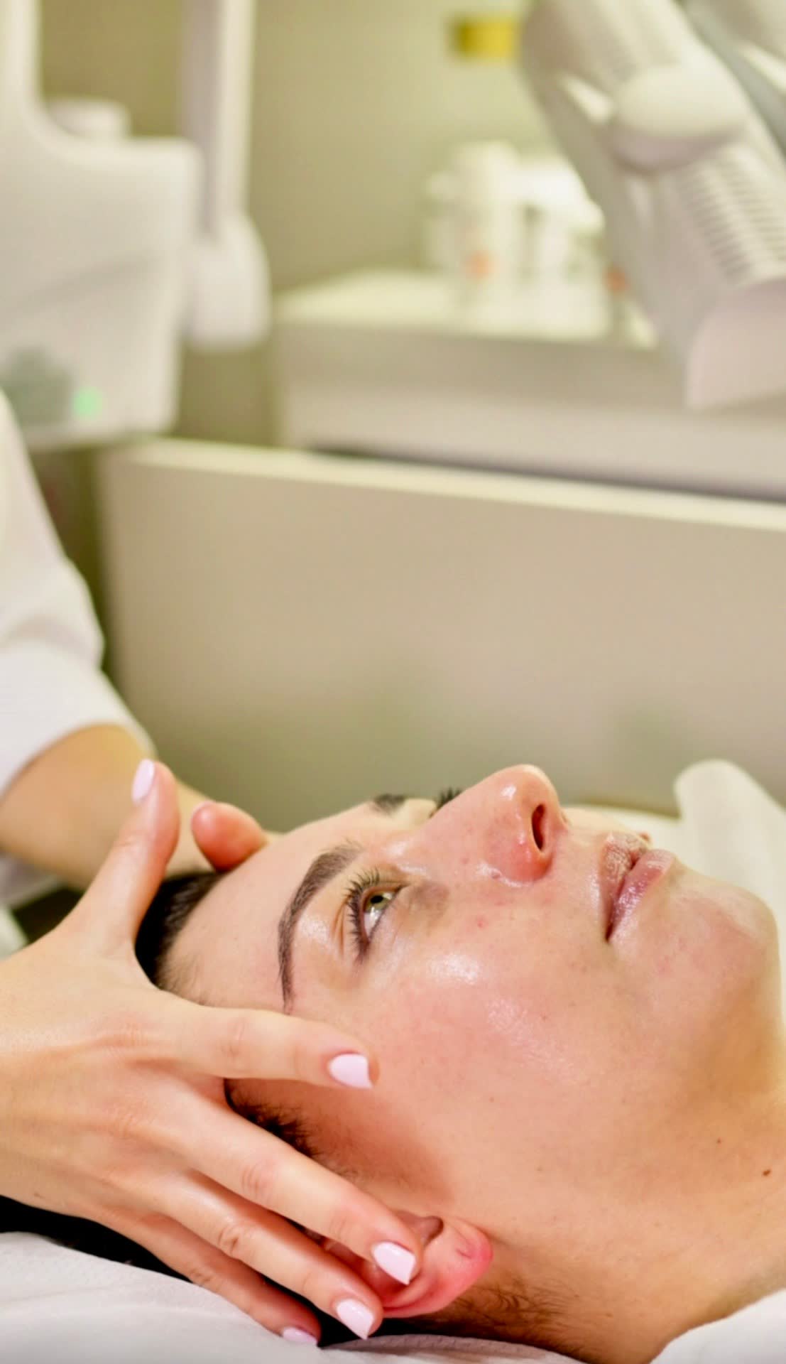 Detail of OPATRA cosmetics used in a personalised facial